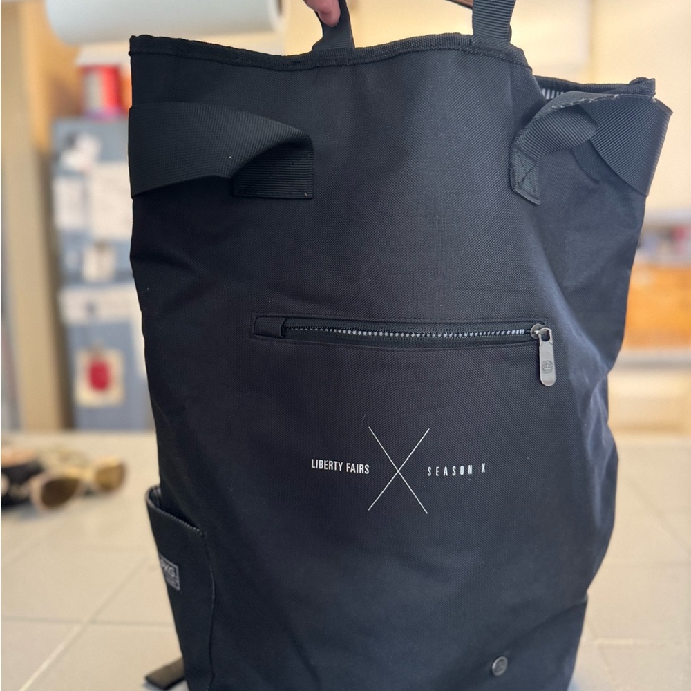 liberty Black Backpack/long bag